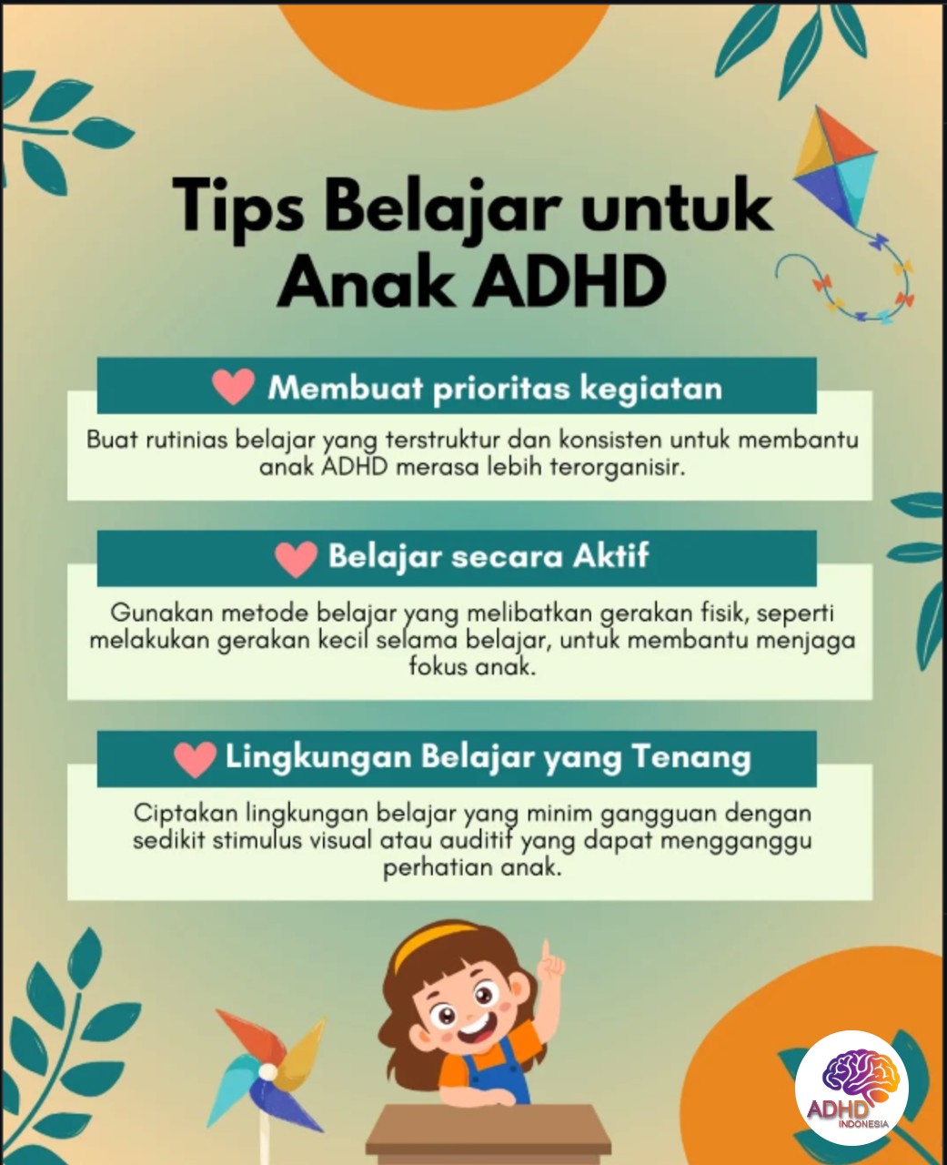 Strategi Belajar yang Cocok untuk Anak ADHD di Kota Ternate